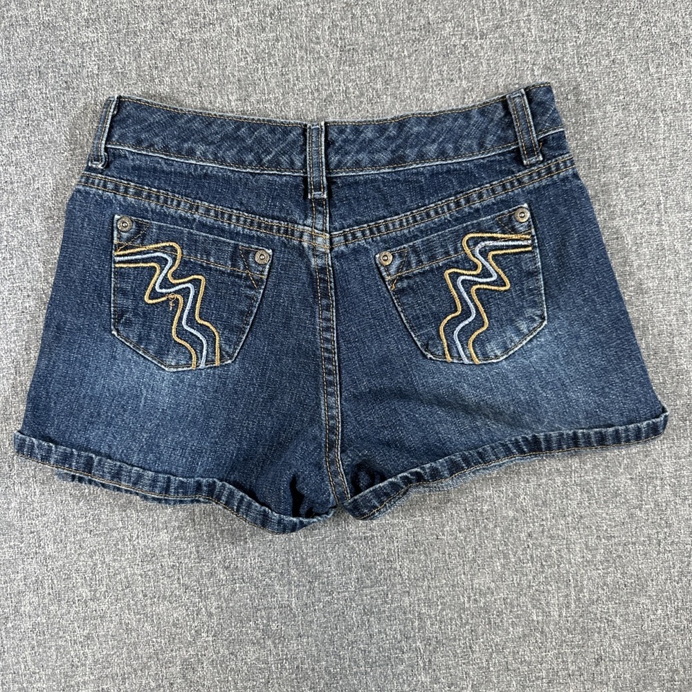 Arizona Jean Co Women's Denim Shorts Size 10 Blue Mid Rise Cuffed Cotton Casual